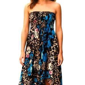 Just Love Small Women's Sleeveless Beaded Maxi BOHO Sun Dress Miss Size 4 6 S